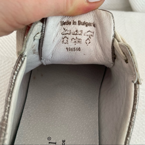 Josef Seibel Leather Metallic Caspian Sneakers 7 - Picture 10 of 13
